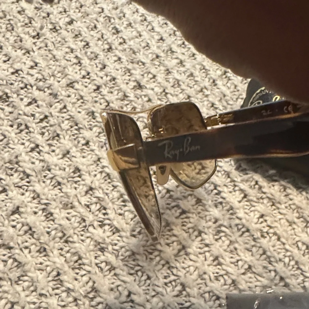Ray-Ban Gold and Brown Sunglasses - Picture 9 of 9